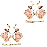 orejas, diadema y cola, con una hermosa decoración: adorable forma de oreja y cola de animal, es atractiva y decorativa.