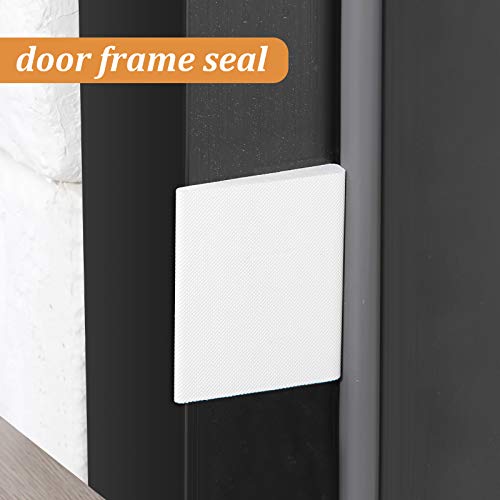 14 Pieces Door Corner Seal Exterior Door Jamb Frame Seal Door Draft Stopper With Adhesive For Weather Stripping And Draft Protection Foam Corner Seal (White) #TOP3