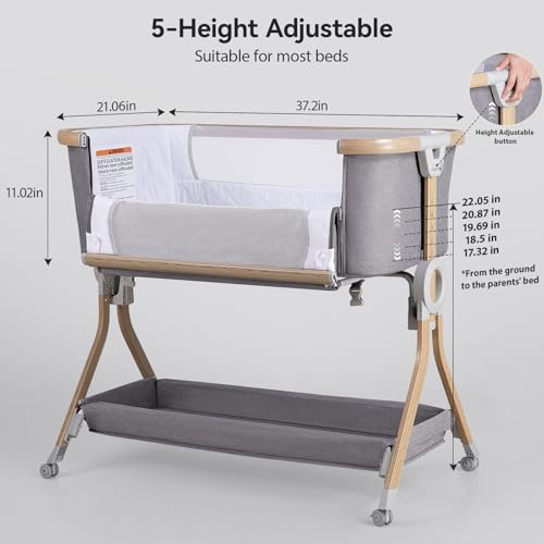 Larex 3-in-1 Aluminum Alloy Bassinet