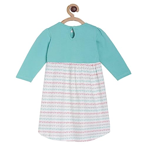 Image of miniklub Girls Pack of 2 Printed White Fit And Flare Dress