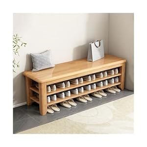 JKSVTF Rustikale Schuhbank mit 2/3 Fächern