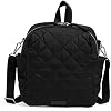 Vera Bradley Women's Performance Twill Convertible Small Backpack, Black, One Size