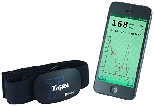 Tigra Sport Borstband hartslagmeter zwart
