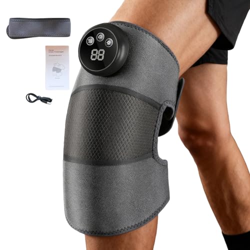 Masseur de genou chauffant et pliable pour la récupération musculaire à domicile