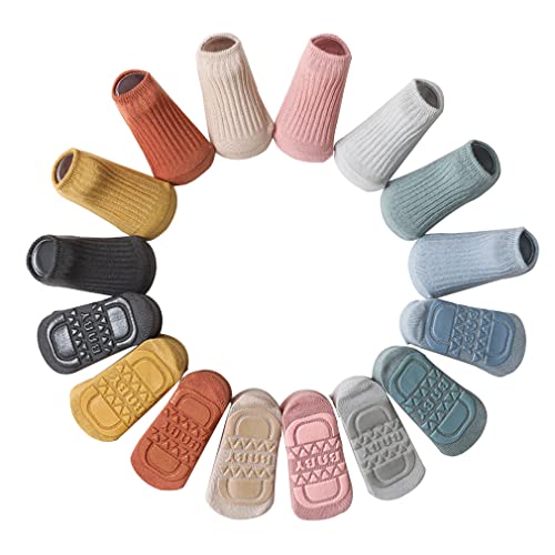 Baby Girls Toddler Non-Skid Socks Unisex Baby Toddler Floor Socks Newborn Infant Anti Slip Socks
