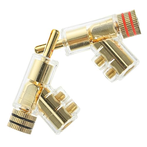 Conectores banana angulados Uonlytech para solucionar problemas de espacio en audio 5