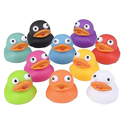 eye popper ducks - The Dreidel Company Rubber Duck Eye Poppers, Squeeze to Quack, Toy Assortment Duckies for Kids, Bath Birthday Gifts Baby Showers Summer Beach and Pool Activity, 2