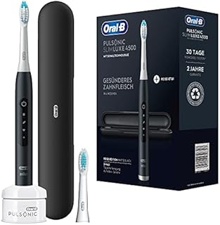 Oral-B Pulsonic Slim Luxe 4500 Soniczna Szczoteczka Do Zębów, Czarny/Biały