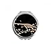 Bones Black Miniature Dinosaur Hand Compact Mirror Round Portable Pocket Glass