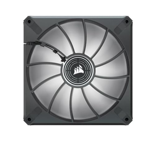 Image of CORSAIR ML140 LED Elite, 140mm Magnetic Levitation Red LED Fan with AirGuide, Single Pack - White Frame