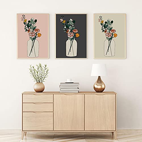 Toile peinture abstraite boho créant une atmosphère sereine et poétique