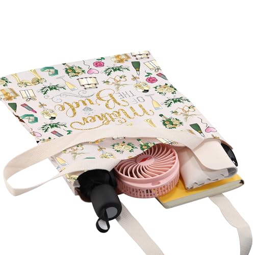 Bolso tote para madre de la novia, regalo para despedida de soltera, boda, fiesta, dama de honor, propuesta, novia, mamá, con diseño floral miniatura 7