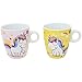 com-four® 2X Kaffeebecher Unicorn in gelb und rosa - Zauberhafte Kaffeetasse - Teetasse mit magischen Einhorn-Motiven - 180 ml (02 Stück - Tasse Mix2)