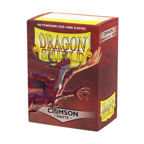 Arcane Tinmen ART11021 Matte Crimson 100 Protective Sleeves Card