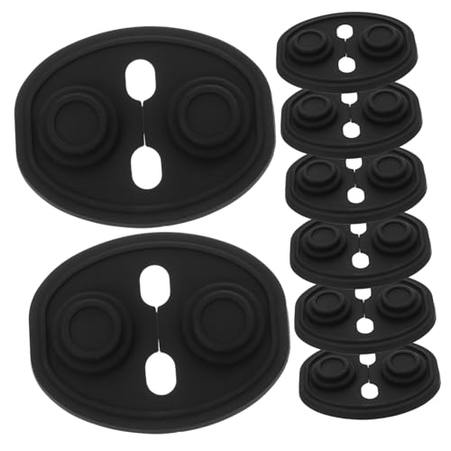 Garneck 8 pièces Protection Silicone pour Serrure de Porte de Voiture Couverture Amortisseur de Bruit et Vibrations Protège Serrure Silicone Noir Facile à Installer