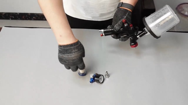 A610 LVLP Air Spray Gun Premium Kit, with 1.3/1.5/1.7mm Nozzles