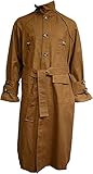 Blade Runner Rick Deckard Trench Coat - Arsia Harrison Ford Runner Brown Cotton Trench Long Coat (LARGE)
