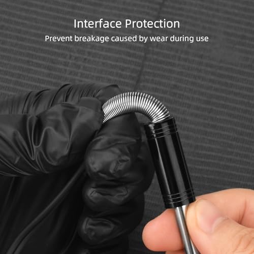 Cordon de clip pour machine à tatouer rotative avec câble RCA noir en silicone flexible