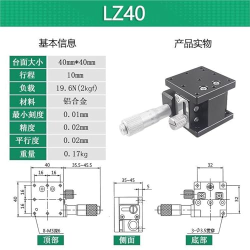 Mesa de alisado LZ40 de tres ejes para elevación y descenso Xyz 2