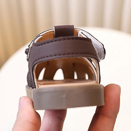 Infant Baby Girl Sandals Cute Closed Toe Outdoor Casual Beach Shoes with Bowknot Newborn The First Pair Sandals4