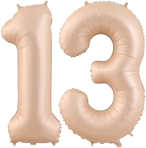 40 Inch Rose Gold Large Numbers 18 Birthday Balloons XXL Digital Foil Helium Balloons, 2 pcs Foil Mylar Big Number Balloons for Boys, Girls , Women 18th 81st Birthday Party Decoration