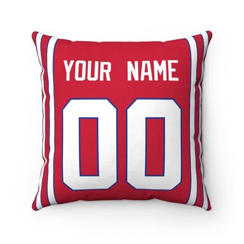 Image of ANTKING Throw Pillow 2 Pack Custom Any Name and Number Personalized Gift for Men Women Boys