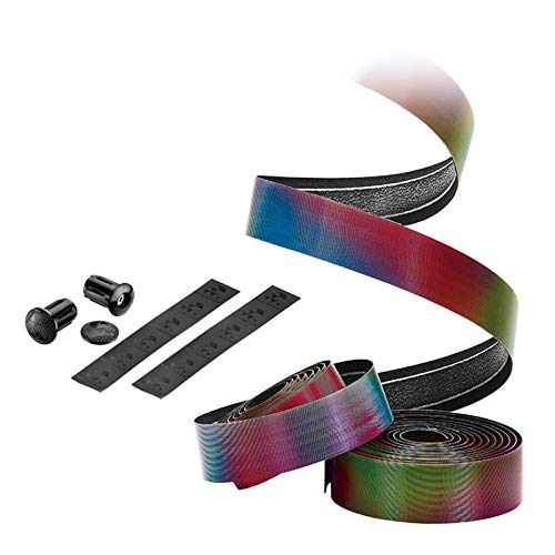 Manubrio della Bicicletta Bar Biciclette Nastro con Road Bike Colorful Rainbow del Nastro del Manubrio PU Organic Gel Imbottito