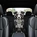 Dog Car Net Barrier Stretchable Mesh Dog Car Barrier For Suv Easy Install Elastic Cars Divider For Dogs with Storage Mesh Safer Driving Separates Pets From Passengers For Safely Cars Suvs Vans