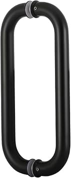 Modern Heavy Duty Push Pull Glass Door Handles,Double Side Door Push Bar for Exit Door,Commercial Door Push Bar and Pull Handle,Easy to Install