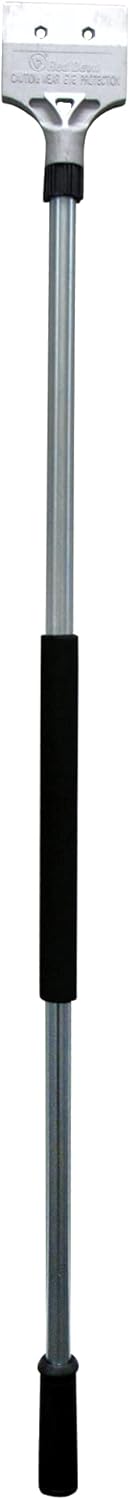 Red Devil 2108 Long Handle Heavy Duty Floor Scraper with 4-Inch Double Edge Steel Blade, Cushioned Grip Handle for Tile, Linoleum, and Carpet Removal, Pack of 4