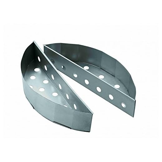 WELL GRILL 7403 Char-Basket Holzkohlekörbe Kohlekorb Charcoal Briquet Holders für Weber Master Touch und alle Anderen 47, 57, 67CM Kugelgrills, direkte und indirekte Hitze (2er Set) 5 RÖSLE Kohlekorb F50/F50 AIR, 2-tlg., Hochwertige Kohlekörbe für gleichmäßige Hitze im Kugelgrill, passend für Kugelgrills mit 50 cm Durchmesser, Stahl