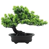 Photo Gallery vestamore bonsai di pino finto decorazione per ufficio, albero realistico artificiale, decorazione per interni e casa, hotel, 23 cm di altezza, tronco curvo dal design unico, vaso nero, ago verde Photo Gallery vestamore bonsai di pino finto decorazione per ufficio, albero realistico artificiale, decorazione per interni e casa, hotel, 23 cm di altezza, tronco curvo dal design unico, vaso nero, ago verde