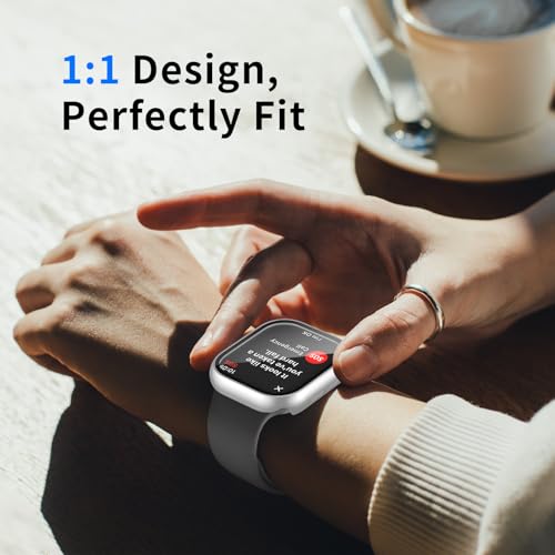 Landhoo 6 Pack Case with Tempered Glass Screen Protector for Apple Watch Series 11(2025) Series 10 46mm(2024), Hard PC Ultra-Thin Scratch Resistant Protective Face Cover for iWatch Series 10 11 46mm by Landhoo - Image 5