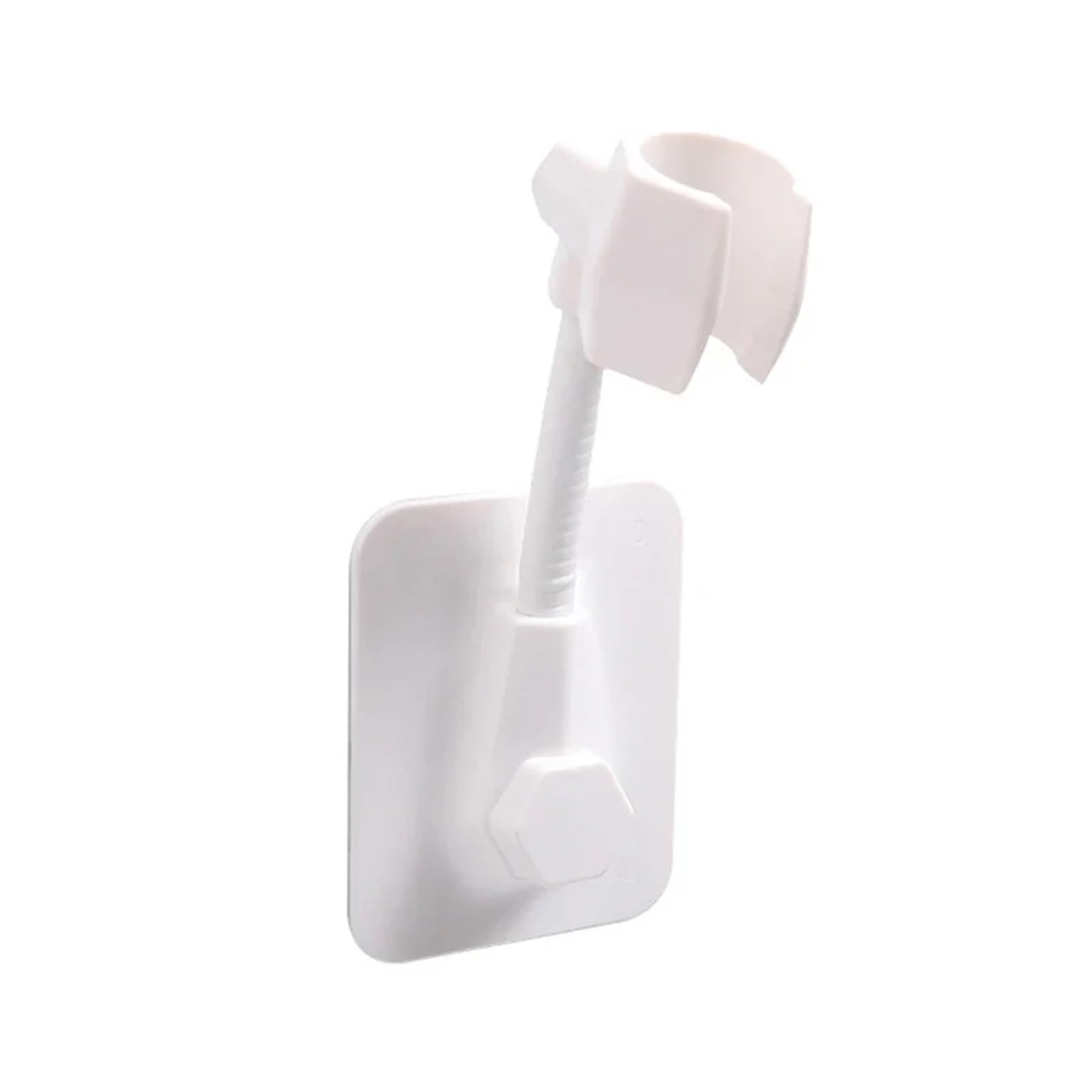 Soporte de Ducha Soporte for cabezal de ducha, soporte ajustable for baño, for riel, que se adhiere fuertemente a la pared(White,3pcs)