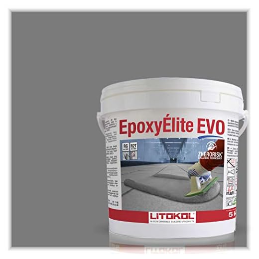 Litokol EpoxyElite EVO 125 Grigio Cemento 5 kg - 11 lb Tile Grout