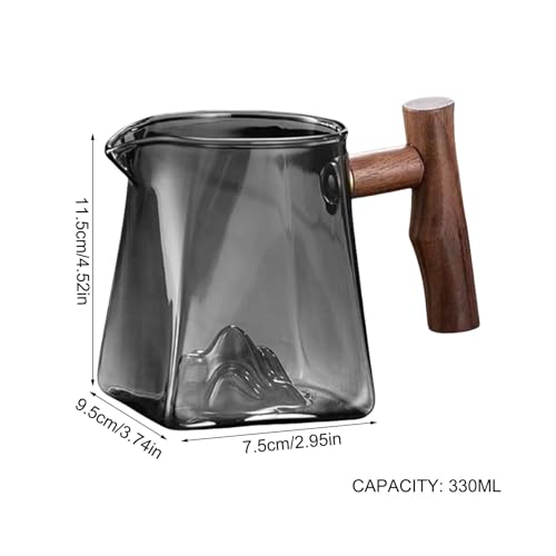 Cafetera de vidrio pour-over de 330 ml con jarra de café resistente al calor 3