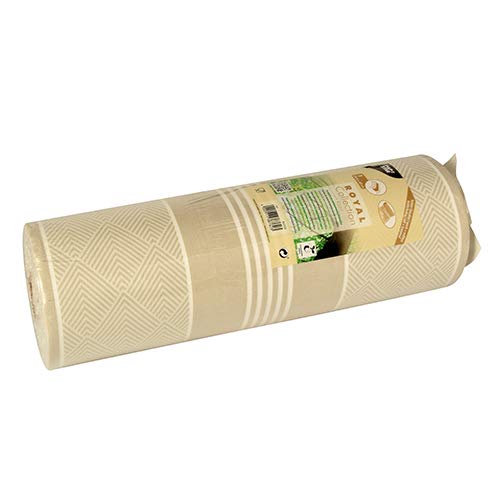 PAPSTAR 4 Tischläufer, stoffähnlich, PV-Tissue Mix ROYAL Collection 24 m x 40 cm Champagner Elegance 86506 Tissuetischläufer Premium stoffähnlich Muster Motiv