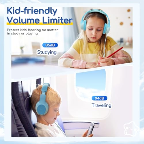 Image of EarFun K1 Kids Headphones Wired with Mic, Volume Limit Headphones for Kids