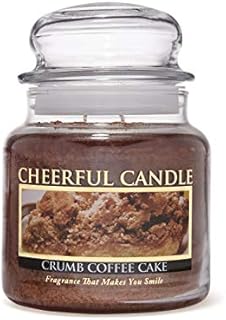 A Cheerful Giver - Crumb Coffee Cake - 16 oz Scented Candle Jar - Cheerful Candle -135 Hours of Burn Time, Candles Gifts for Women