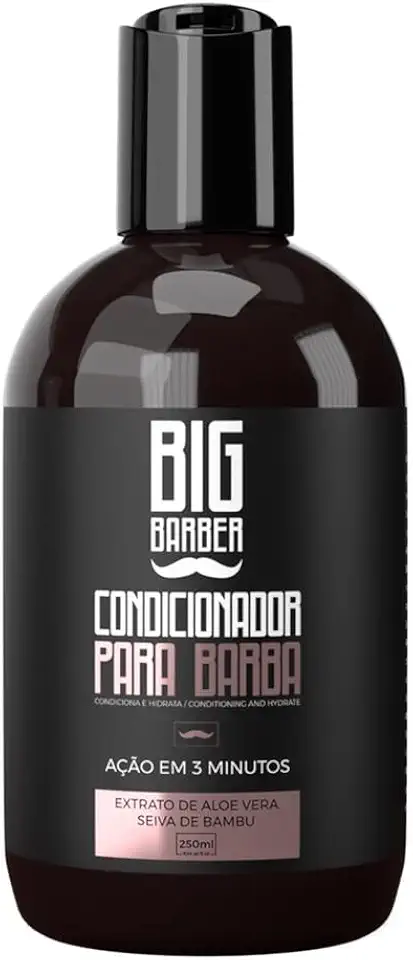 Condicionador Para Barba Big Barber 250ml - Profissional Macia Sedosa Hidratação Aroma Barbearia Chique