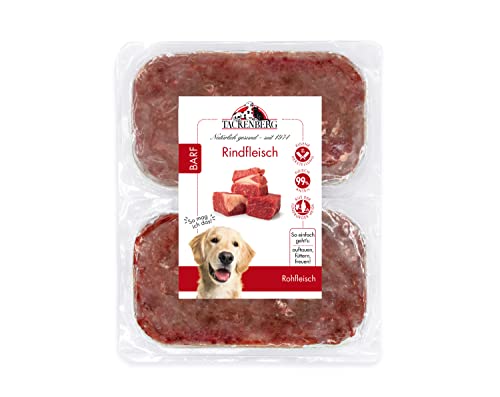 TACKENBERG Barf Premium Mix-Paket für Hunde. 5kg Barf Fleisch für Hunde