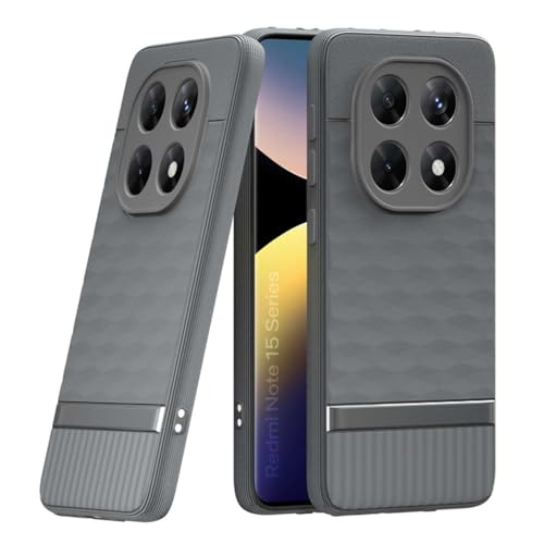Image of Shockproof Case Compatible with Mi Redmi Note 15 5G | Full Camera Protection | TPU Flexible Back Cover for Mi Redmi Note 15 5G (Graphite Grey)