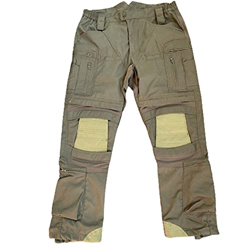 Pantalon de travail militaire cargo tactique OD multi-poches pour homme