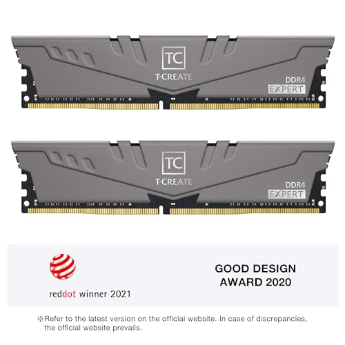 Image of TEAMGROUP T-Create Expert overclocking 10L DDR4 64GB Kit (2 x 32GB) 3200MHz (PC4 25600) CL16 Desktop Memory Module Ram - TTCED464G3200HC16FDC01