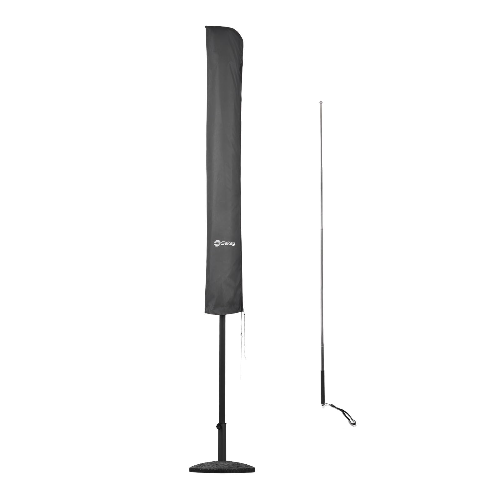 Sekey Custodia Premium per Ombrello 300 cm | Con Manico di Montaggio & Zip (175×30,5/36,5 cm) – Impermeabile, UV 50+
