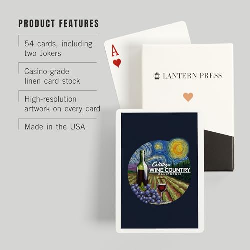 Baraja de Poker Calistoga California 52 Cartas miniatura 3