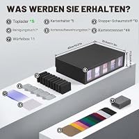 ZLCA Trading Card Aufbewahrungsbox 5-reihig mit Griff, MTG Kartenbox – Ansicht 3