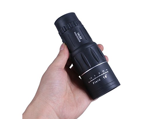 GULEEK Super Clear 16x52 Dual Focus Optics Zoom Monocular Telescope, Day and Night Vision, for Birds/Wildlife/hunting/camping/hiking/Tourism/Armoring 66m/ 8000m