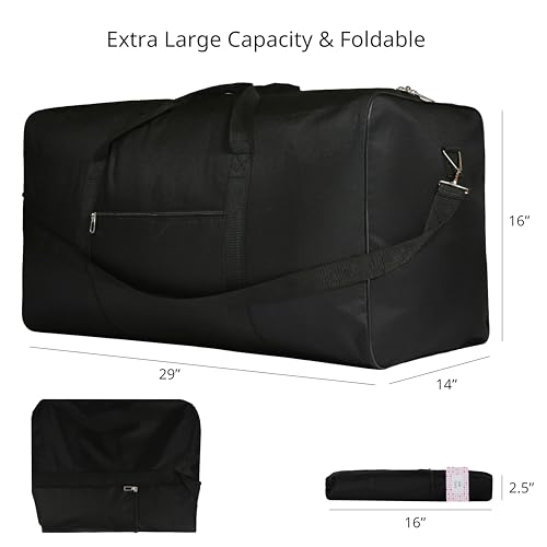 Duffle Bag for Travel & Moving- Durable Handles & Zippers, Ideal for Storage & Short Trips3