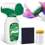 TUT Wandfarbe Ausbessern Weiß, 500g Sos Wandfarbe Weiß Roller Ausbesserungsfarbe Weiss, Wandreparatur Rollbürste, für Graffiti Kratzer Flecken Risse Und Beschädigte Wände